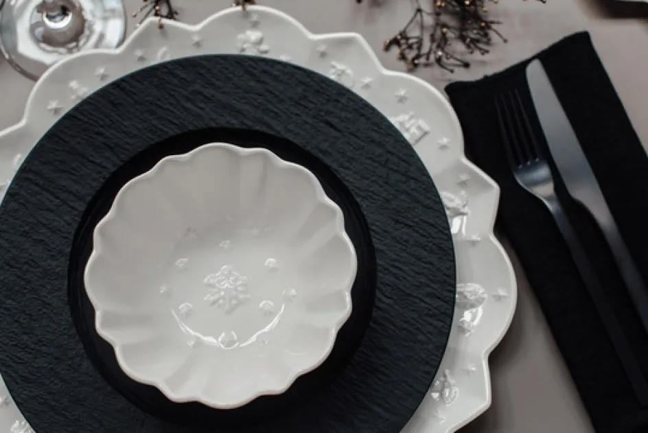 Villeroy & Boch Manufacture Rock Tallerken , Sort