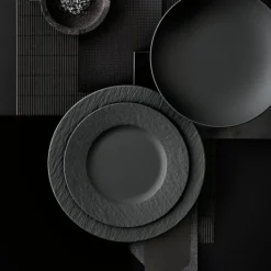 Villeroy & Boch Frokosttallerkener > Manufacture Rock Tallerken , Sort