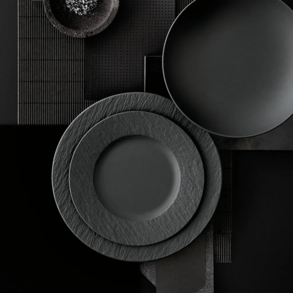 Villeroy & Boch Frokosttallerkener > Manufacture Rock Tallerken , Sort