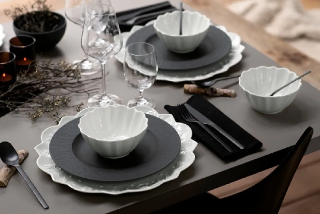 Villeroy & Boch Frokosttallerkener > Manufacture Rock Tallerken , Sort