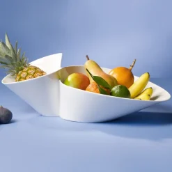 Best Villeroy & Boch NewWave Dobbeltskål 49x27 cm, Hvid