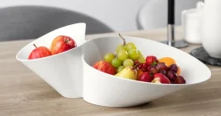 Best Villeroy & Boch NewWave Dobbeltskål 49x27 cm, Hvid