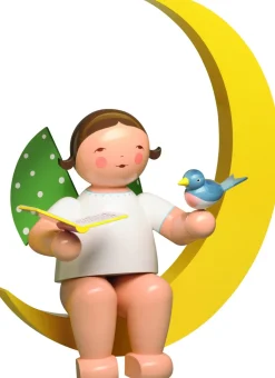 Sale Engel På Måne , Træfigurer Og Figurer