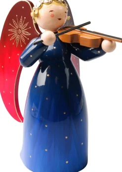 Sale Wendt & Kühn Richly Painted Angel, Engel m. Violin , Blå