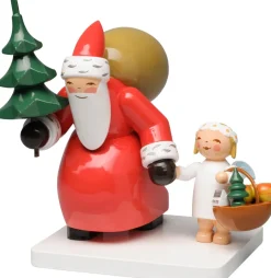 Hot Wendt & Kühn Santa Clauses, Julemand m. Træ og Engel