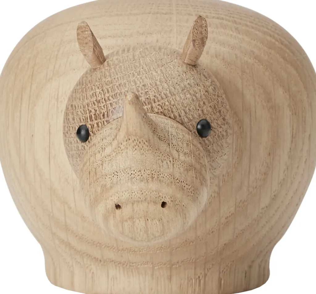 WOUD Stue|Træfigurer Og Figurer > Rina Næsehorn , Eg