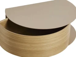 Clearance WOUD Wallie Sidebord 30 cm, Eg/Gråbeige