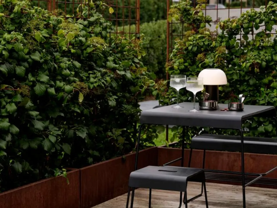 Clearance Zone Denmark A-Café Udendørs Bord H72 cm, Sort