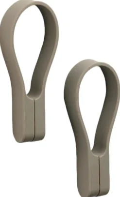Online Zone Denmark Loop Magnet Håndklædestrop 2 stk. 9 cm, Taupe