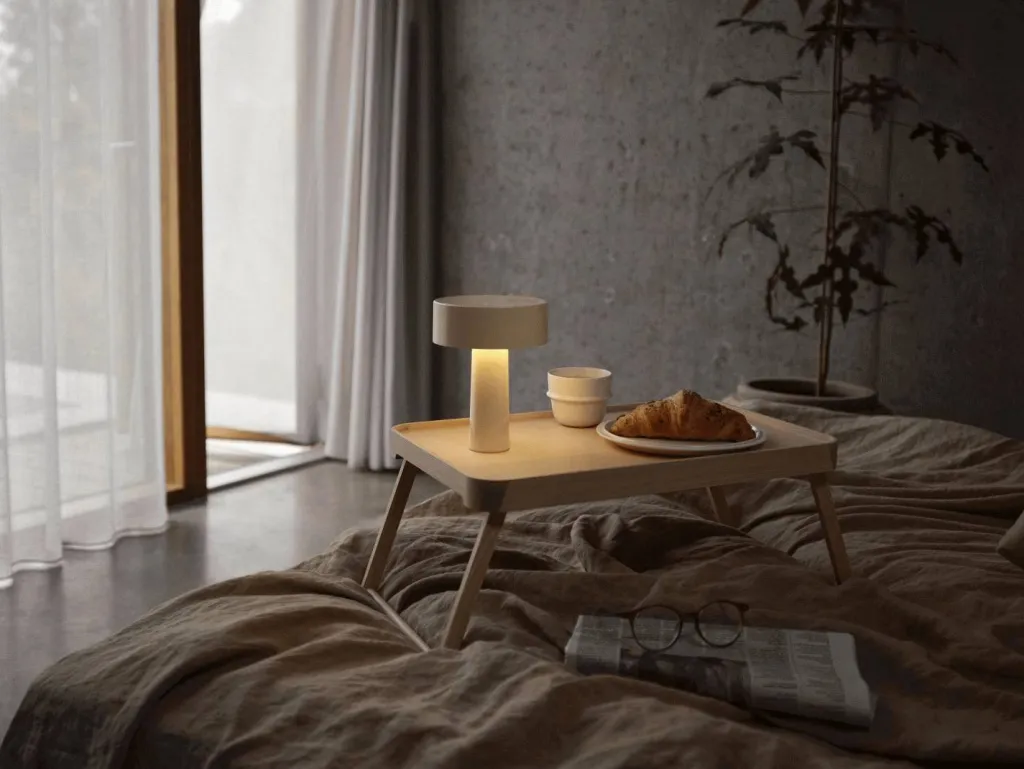 Zone Denmark Bordlamper|Trådløse Lamper > Oblong Bordlampe H18 cm,