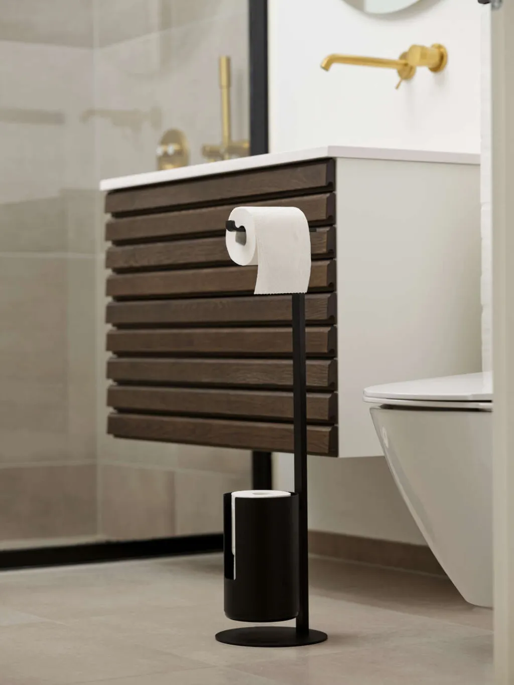 Zone Denmark Badeværelse > Rim Fritstående Toiletrulleholder ,