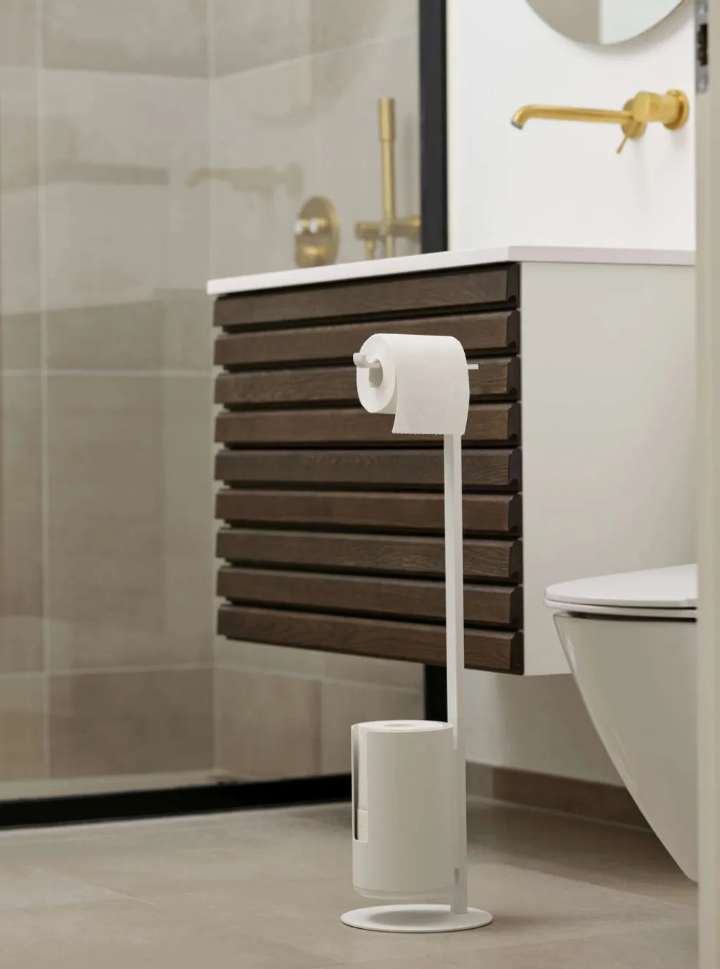 Zone Denmark Badeværelse > Rim Fritstående Toiletrulleholder ,