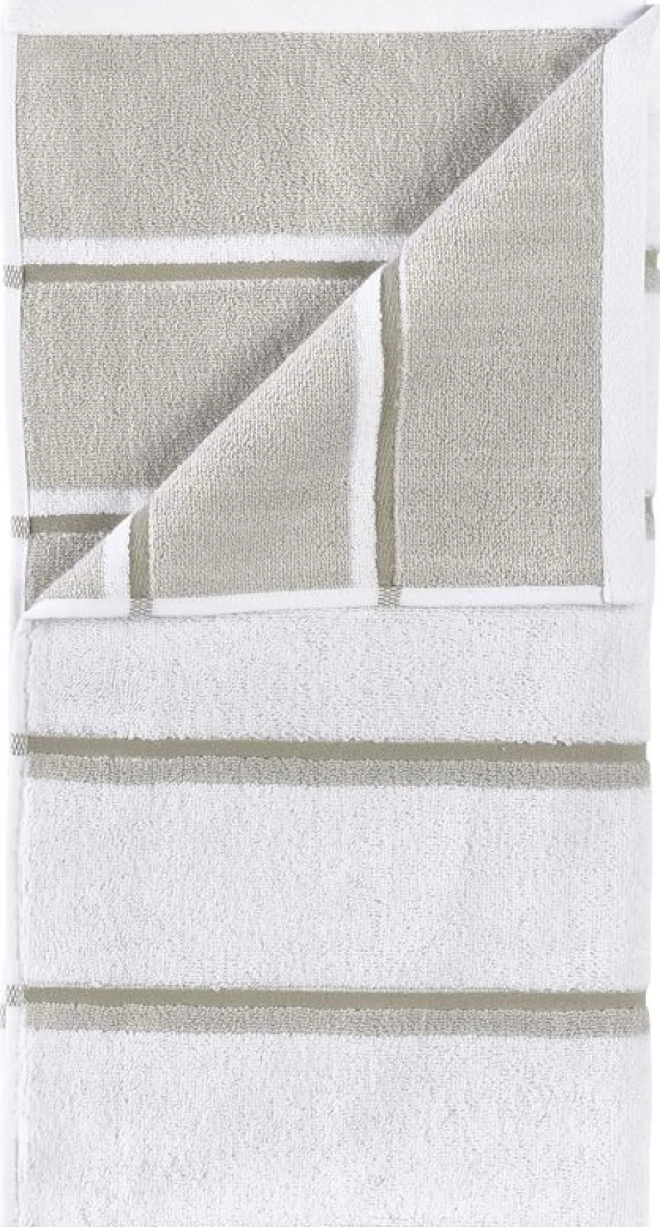 Outlet Zone Denmark Sauna Badehåndklæde 70x140 cm, Hvid/Soft Grey/Eucalyptus