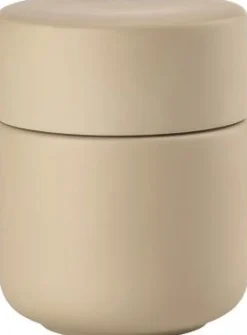 Outlet Ume Krukke m. Låg H10 cm, Camel Småopbevaring Og Organisering