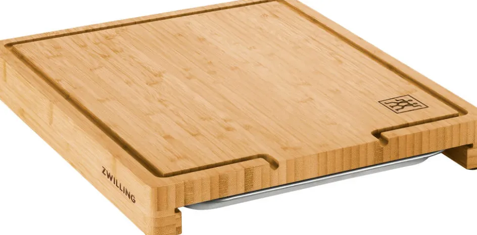 Online Zwilling BBQ+ Skærebræt m. Bakke 39x30 cm, Bambus