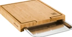 Online Zwilling BBQ+ Skærebræt m. Bakke 39x30 cm, Bambus