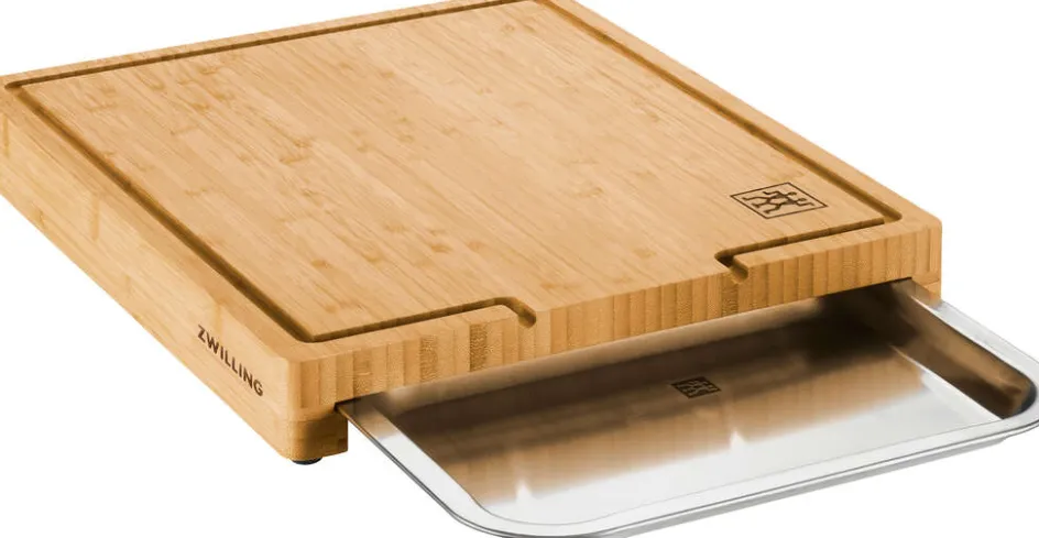 Online Zwilling BBQ+ Skærebræt m. Bakke 39x30 cm, Bambus