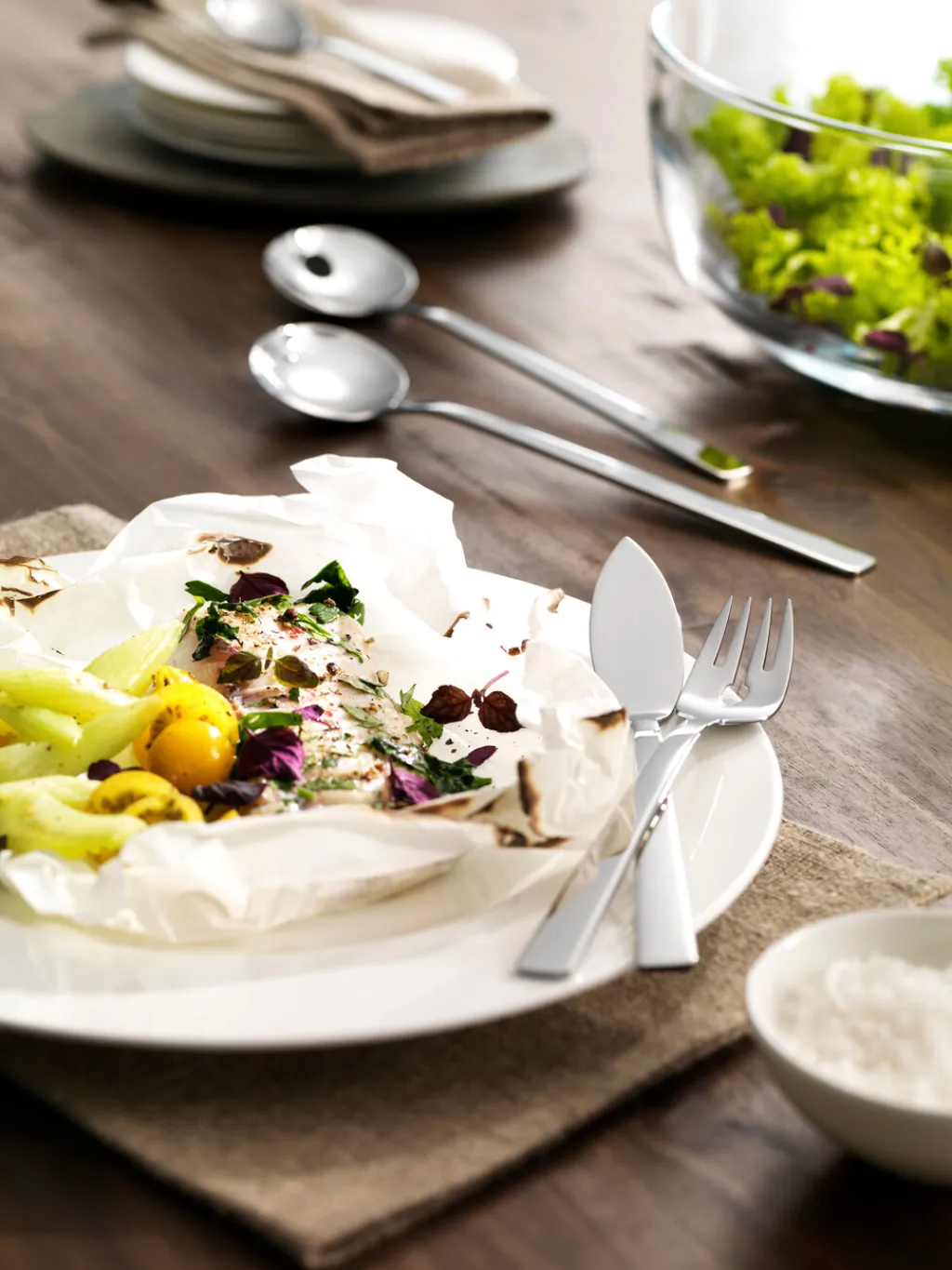 Dinner Fiskebestik 2 Dele, Blankt Stål Bestiksæt