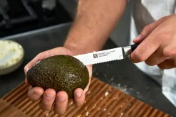 Discount FOUR STAR Tomatkniv Bølgeskær 13 cm, Sort Urteknive Og Grøntsagsknive