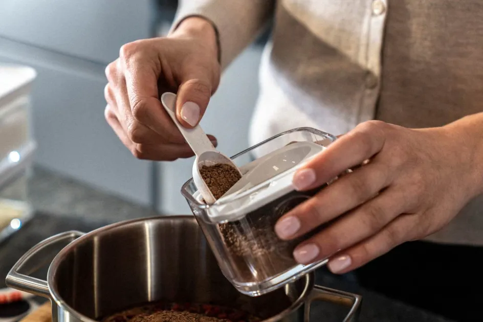 Zwilling Fresh & Save CUBE Indsats m. Måleske t. Opbevaringsboks 320 ml, 2S, 3S og 4S, Hvid