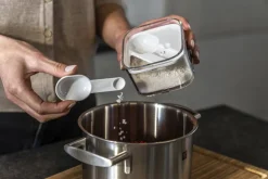 Zwilling Fresh & Save CUBE Indsats m. Måleske t. Opbevaringsboks 320 ml, 2S, 3S og 4S, Hvid