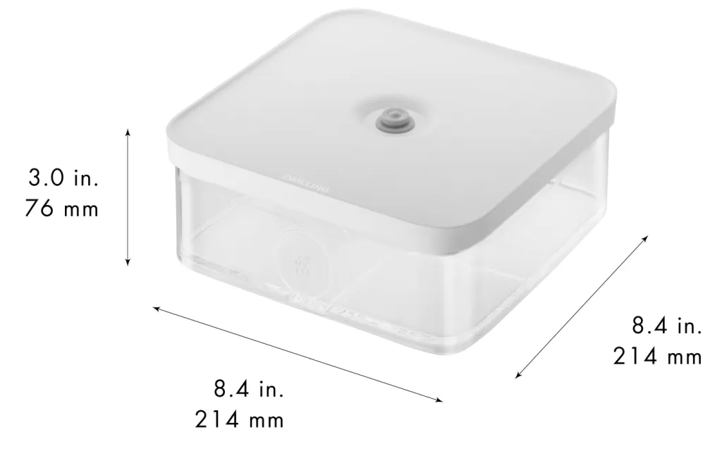 Zwilling Vakuumpakkere Og Tilbehør > Fresh & Save CUBE Beholder L/1,6 L, Transparent/Hvid