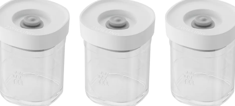 Discount Zwilling Fresh & Save CUBE Krydderisæt 3 stk. XS/120 ml, Transparent/Hvid