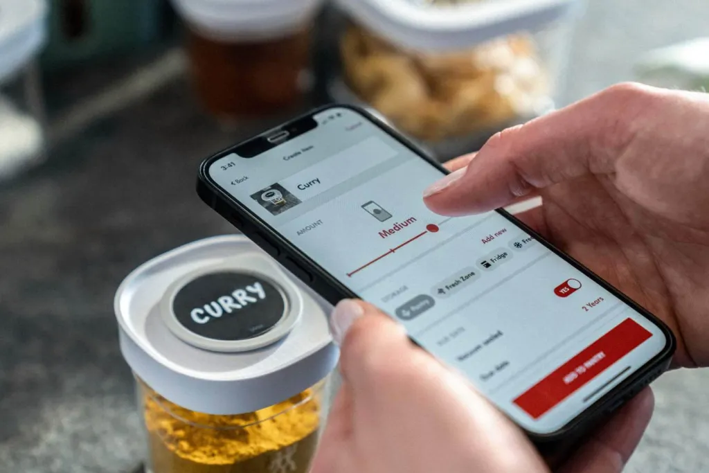 Online Fresh & Save CUBE Etiketholder 3 Dele, Grå Vakuumpakkere Og Tilbehør
