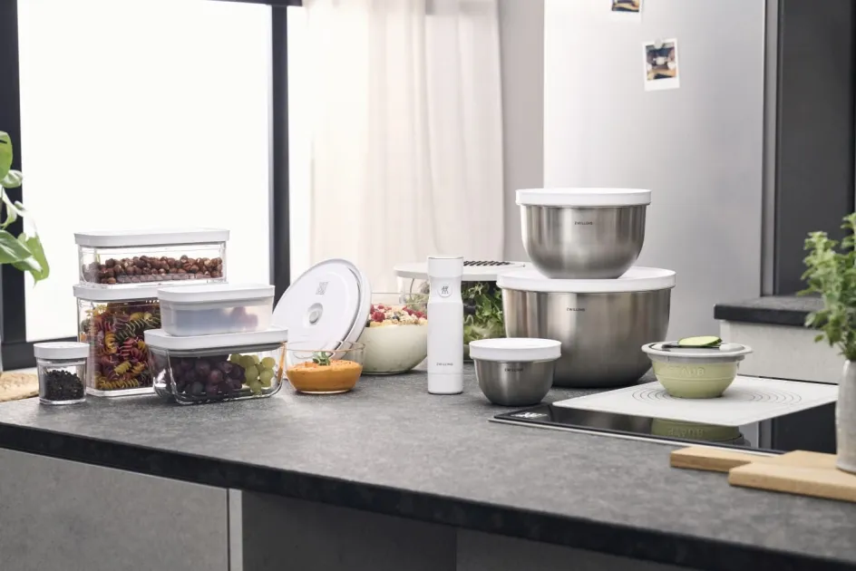 Zwilling Fresh & Save Vakuum Skålesæt m. Låg 3 stk, Rustfrit Stål