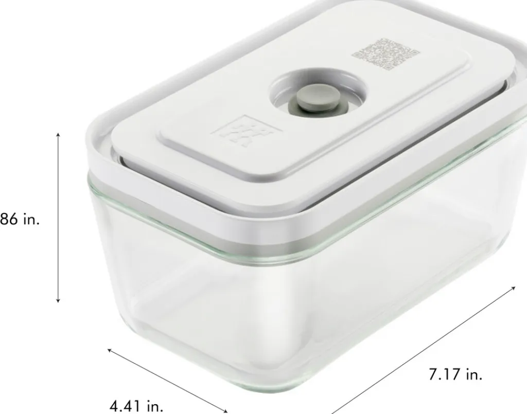 New Fresh & Save Vakuumboks M/950 ml, Klar/Hvid Vakuumpakkere Og Tilbehør|Opbevaring Til Køkkenet