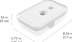 Clearance Zwilling Fresh & Save Vakuummadkasse L/1 L, Semitransparent/Hvid