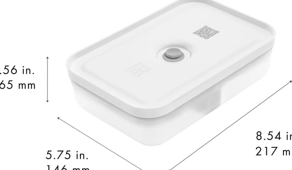 Clearance Zwilling Fresh & Save Vakuummadkasse L/1 L, Semitransparent/Hvid