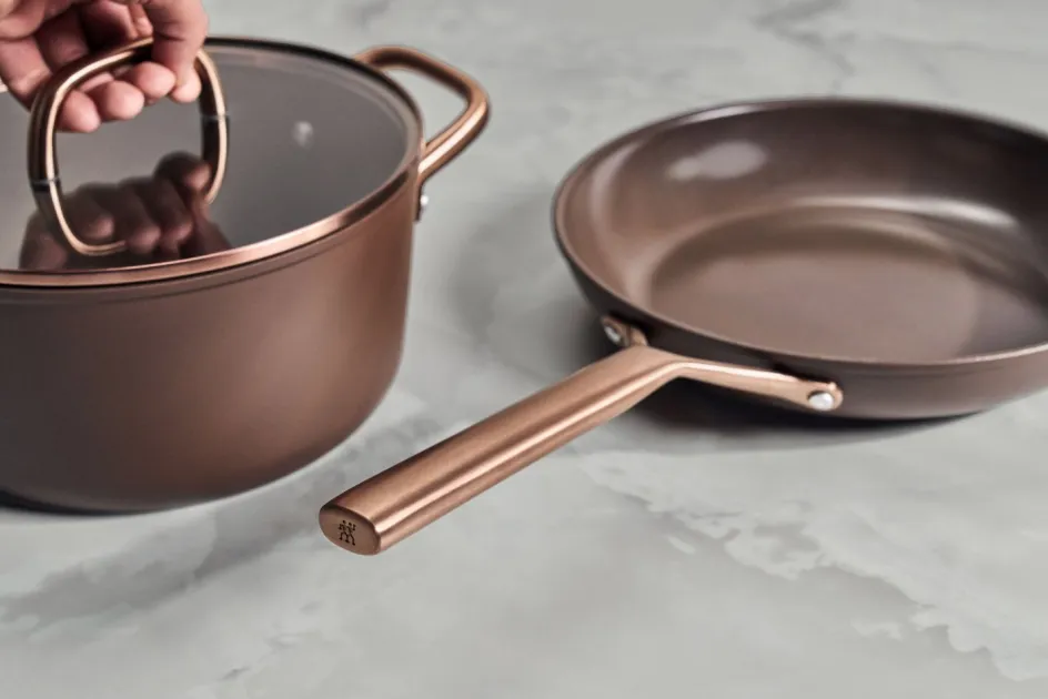 Zwilling Milano Gryde m. Glaslåg 24 cm, Brun