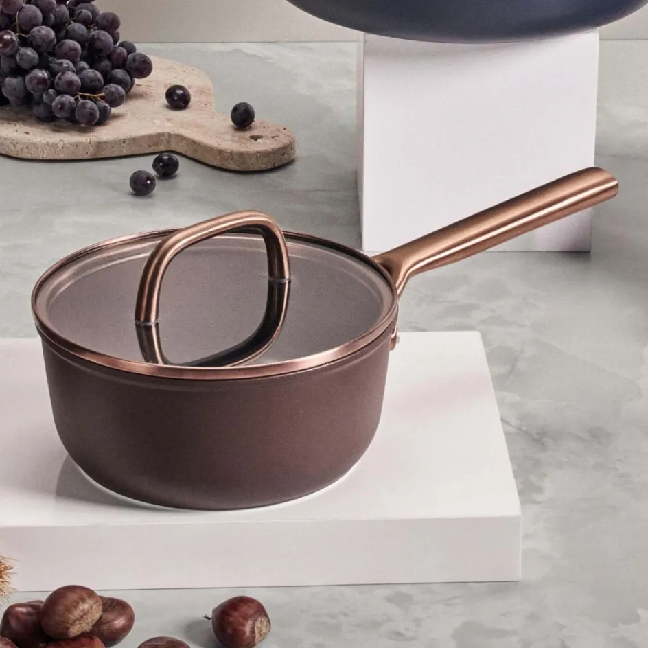 Hot Zwilling Milano Kasserolle m. Glaslåg 18 cm, Brun