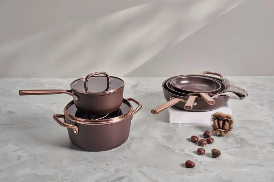 Hot Zwilling Milano Kasserolle m. Glaslåg 18 cm, Brun