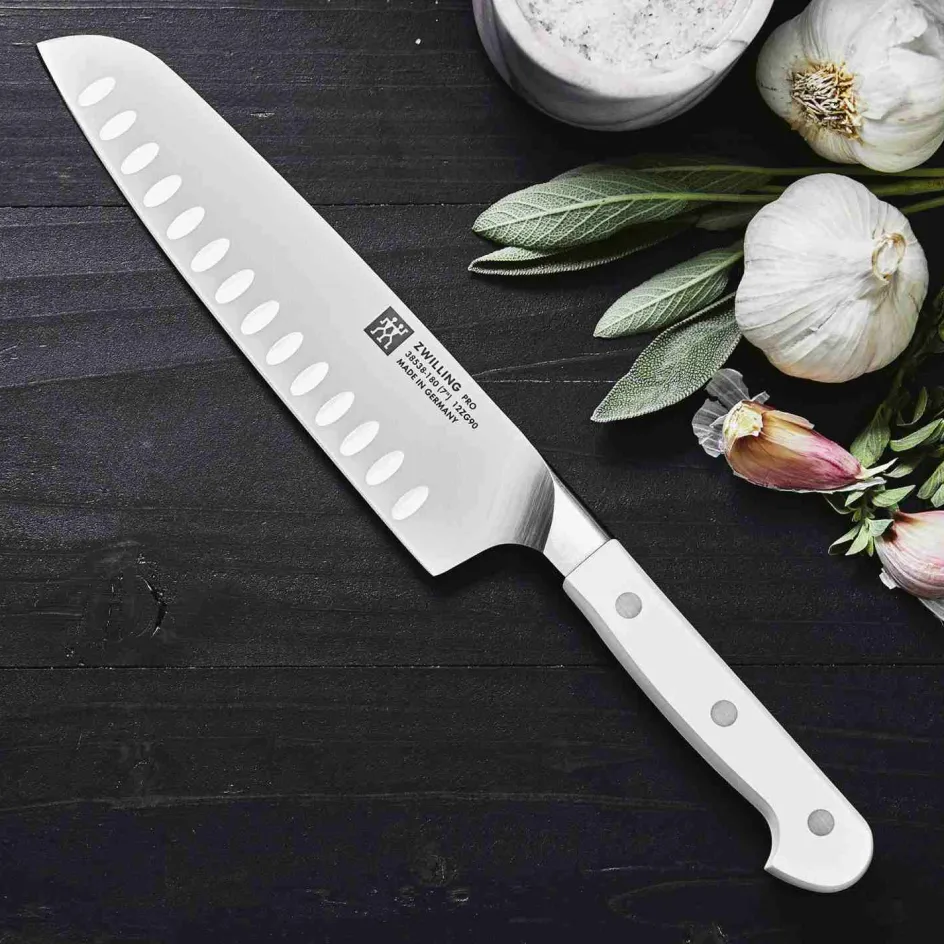 Discount Zwilling Pro Le Blanc Santoku Kniv 18 cm, Hvid