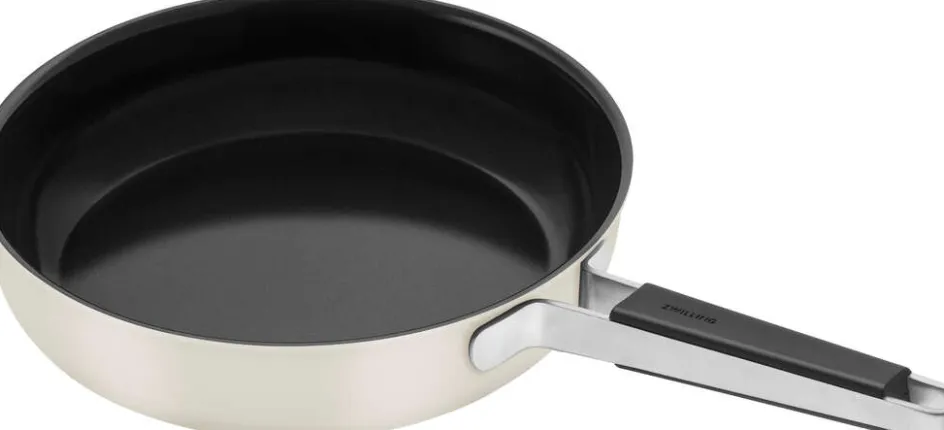 Sale Zwilling Pure Stegepande m. Keramisk Belægning , Elfenben-Hvid