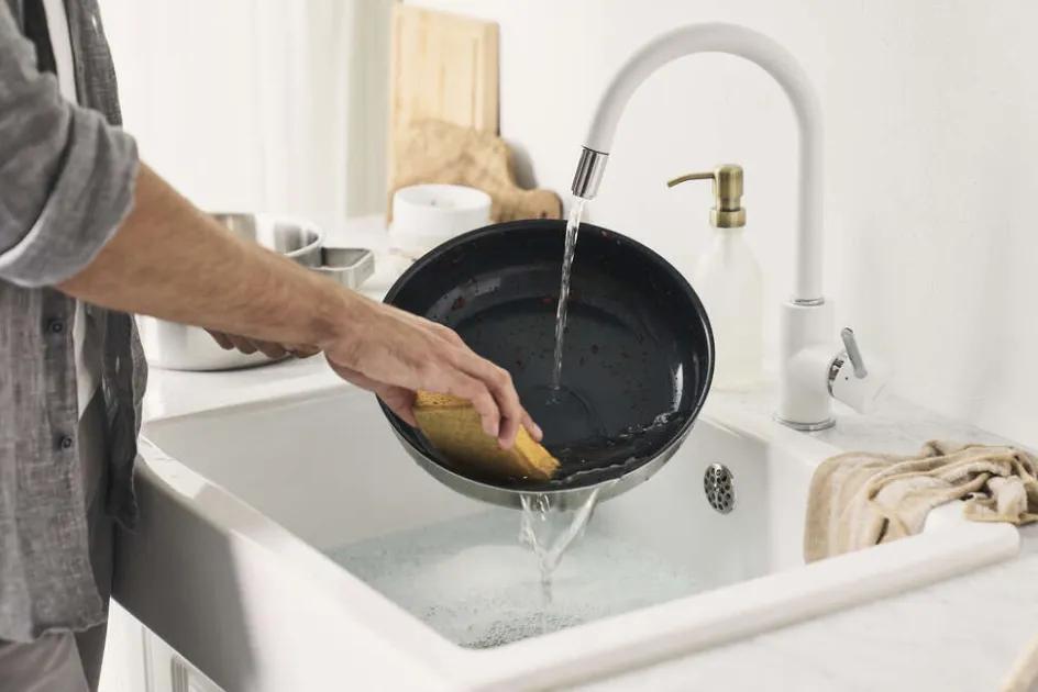 Sale Zwilling Pure Stegepande m. Keramisk Belægning , Elfenben-Hvid