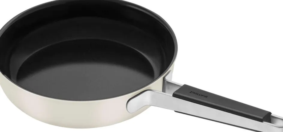 Sale Zwilling Pure Stegepande m. Keramisk Belægning , Elfenben-Hvid