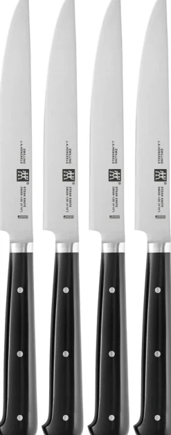 Hot Steak-Sets Steakknive 4 Dele, Sort Steakbestik