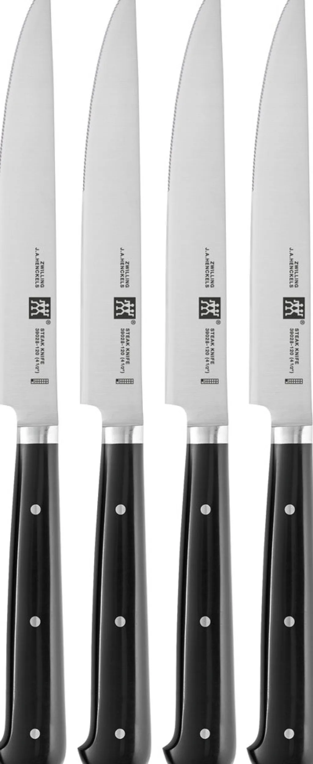 Zwilling Steakbestik > Steak-Sets Steakknive m. Takker 4 Dele, Sort