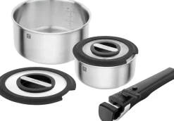 Clearance Zwilling Unlock Grydesæt 5 Dele, Sølv